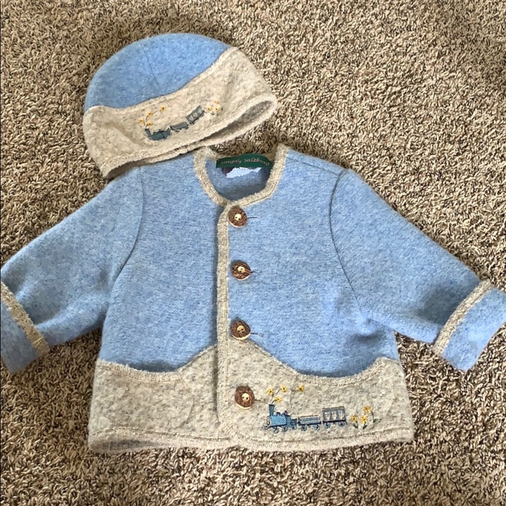Austrian Boys wool jacket w/hat